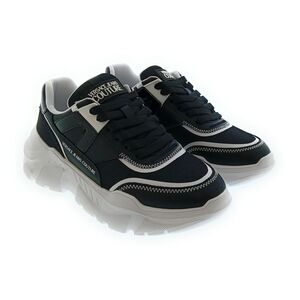 Versace Jeans Couture Women's Black and White Chunky Lace-Up Sneakers